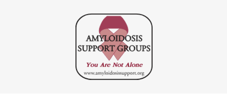 Logo from amyloidosis support groups where patients can get support from other ATTR-CM patients and caregivers