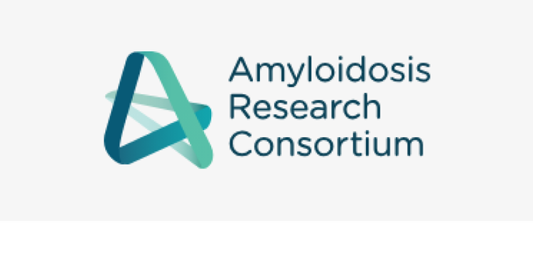 Logo from amyloidosis research consortium where patients can get support from other ATTR-CM patients and caregivers