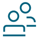 One on one disease education icon