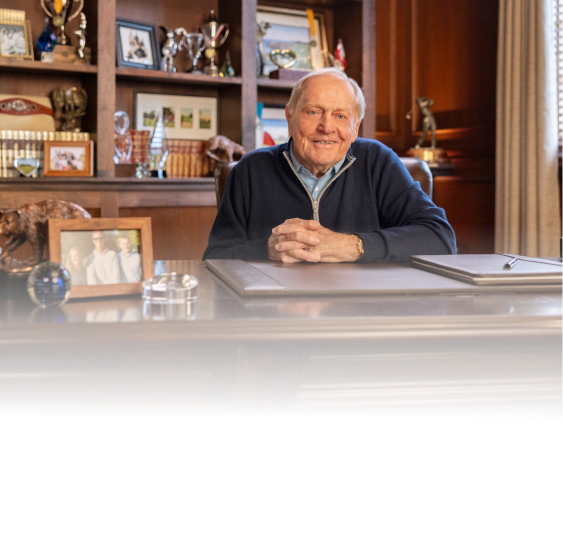 Jack Nicklaus seated indoors sharing his experience living with ATTR CM
